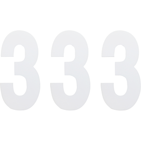 FX Number 3 - White - 6" 02-4463
