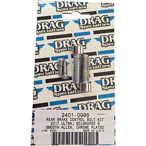 Rear Brake Smooth Bolt Kit - Chrome - M8 2401-0986