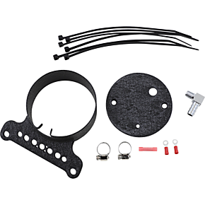 Single Gauge Bracket - Wrinkle Black 2210-0546