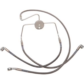 Brake Line - Front - +8" - Stainless Steel 1741-2637