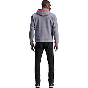 Chrome v2 Sport Hoodie - Heather Gray/Red Fluo - XL 4200325-9199-XL