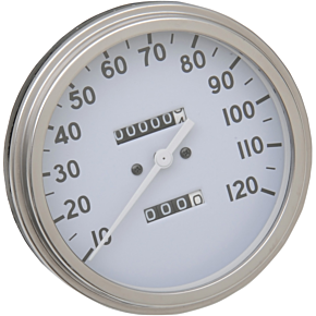 5" MPH FL-Style 2:1 Speedometer - '36-'40 White Face DS-243876
