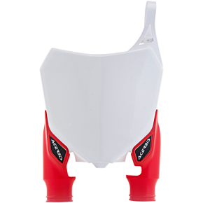 Acerbis Raptor Number Plate - White/Red