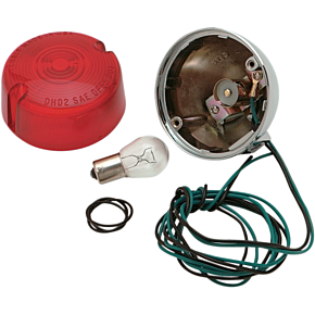 Chris Products Rear Turn Signal Assembly - Red - Single Filament 8407R