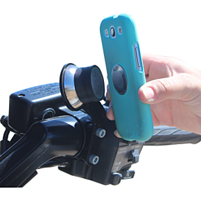 Klock Werks Handlebar Mount - iOmount™ - Left - GL1500 - Black KW05-01-0385-LB