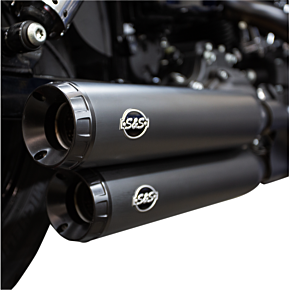 Ss Cycle Grand National Mufflers - Ceramic Black 550-0725