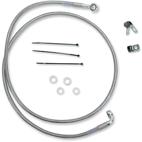 Brake Line - Front - +8" - Stainless Steel 1741-2673