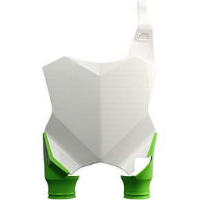 Acerbis Raptor Number Plate - White/Green - KXF