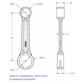 Connecting Rod Kit KR2034