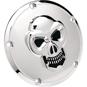 Skull Derby Cover - Chrome - 5 Hole 1902-0061