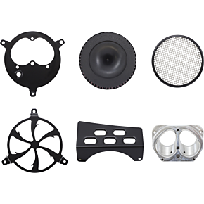 Swept Air Filter - Black - Bolt 06-0267-01B-SB