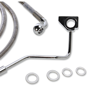 Brake Line - Front - +8" - Stainless Steel 1741-4501