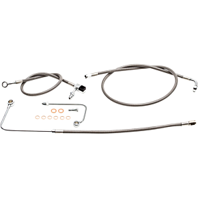 La Choppers Brake Lines - 12" - 14" Ape Hanger Handlebars - Stainless Steel LA-8151B13