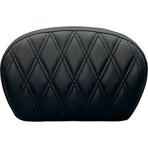 Le Pera Sissy Bar Pad - Double Diamond - Dull Black L-SBP01DD-DULL