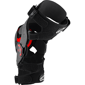 Supertech RK-10 Plasma Knee Braces - Black/Red - Large 6501425-13-L