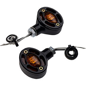 LED Turn Signals - Black with Amber LEDs 05-250-AB