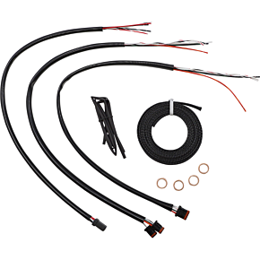 Cable Kit - Quick Connect - 15" - 17" Ape Hanger Handlebars - Midnight LA-8156KT2-16M