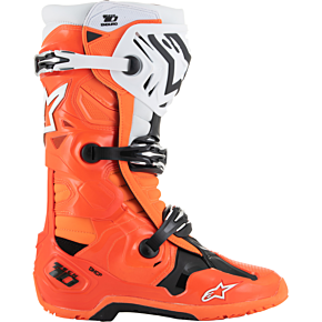 Tech 10 Enduro Boots - Fluorescent Orange/Black/White - US 8 / EU 42 2010025-4512-8