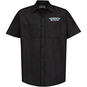 Drag Specialties Shop Shirt - Black - 5XL DRG31ST24BK5X