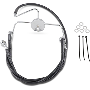 Brake Line - Front - Black - +4" 1741-2522