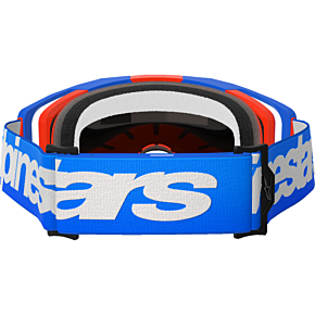 Vision 8 Goggle - Wordmark - Blue/Orange - Red Mirror 5101325-7303