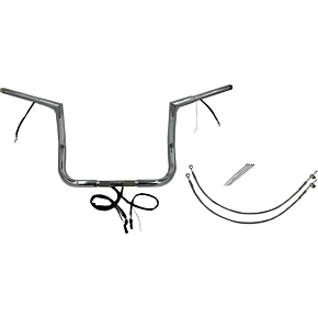 Fat Baggers Inc Handlebar Kit - Flat Top - 12" - Chrome 702212