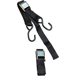 Parts Unlimited 1.5" Tie-Down - Soft Tie - Black