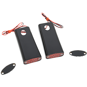 Proone Perfmfg Strut LED Marker Light - Black/Red 909108BR