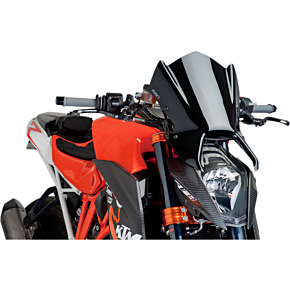 Puig Hi-Tech Parts New Generation Windscreen - Black - KTM 1290