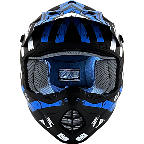 FX-17 Helmet - Attack - Matte Black/Blue - 3XL 0110-7643