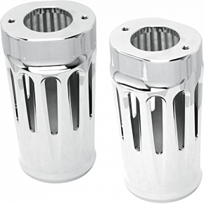 Fork Boot Covers - Chrome - Deep Cut - FLHTD 20-012
