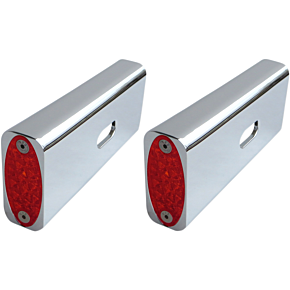 Proone Perfmfg Strut LED Marker Light - Chrome/Red 909108R