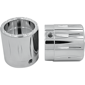 Front Axle Nut Cover - Chrome - Rival - Large/Small AXL-RIV-CH-TOUR