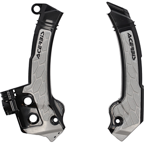 Acerbis X-Grip Frame Guards - Black/Gray - Husqvarna 2979601001