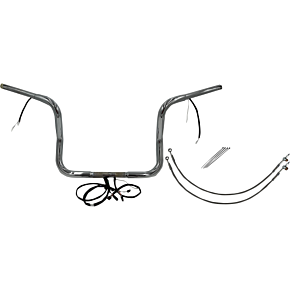 Fat Baggers Inc Handlebar Kit - Rounded Top - 12" - Chrome 902512