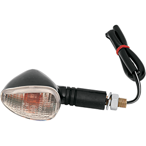 K and S Technologies Marker Lights - Dual Filament - Black/Clear