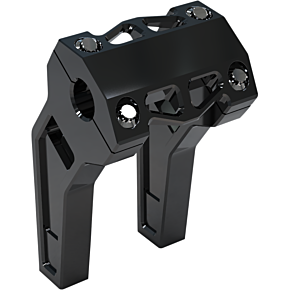 Risers - Pullback - 6" - Black Anodized LA-7471-06B