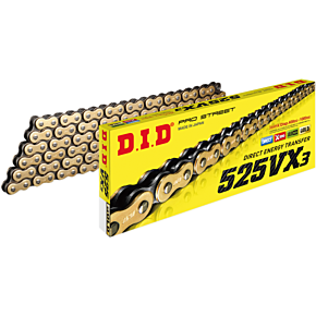525 VX3 - Drive Chain - Gold - 130 Links 525VX3GBX130ZB