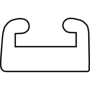 Garland Blue Replacement Slide - UHMW - Profile 23 - Length 57.00" - Polaris 23-5700-0-01-07