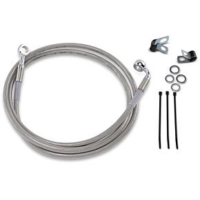 Brake Line - Front - +10" - Stainless Steel 1741-2661