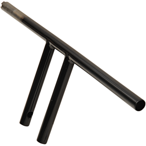 Handlebar - T-Bar - Dimpled - 8" - Black 0601-4219