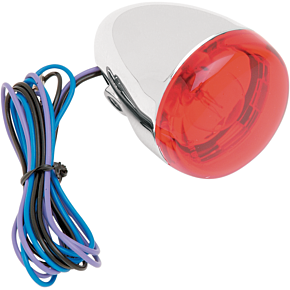Turn Signal - Chrome/Red 8887R