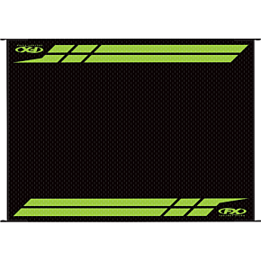 RV Mat - Black/Green - Kawasaki 22-45130