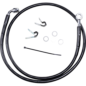 Brake Line - Front - Black - +4" - '04-'10 XL 1741-2528