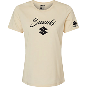 Women's Suzuki Script T-Shirt - Heather Cream - Medium 27-87442