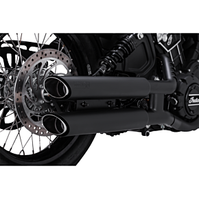 3" Twin Slash Slip-On Mufflers - Black 48323