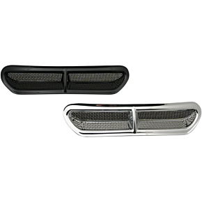 Custom Dynamics Fairing Vent Cover - Black HD-VENT-INSER-B