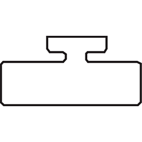 Black Replacement Slide - UHMW - Profile 14 - Length 47.75" - Kawasaki 14-4775-2-01-01