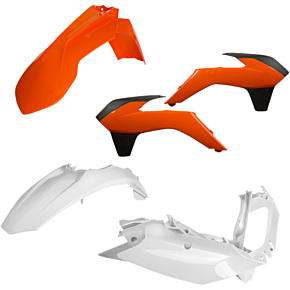 Acerbis Plastic Body Kit - Black/Orange/White