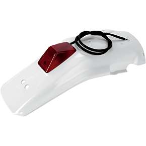 Enduro Rear Fender with 21/5W Light - White HO02650041